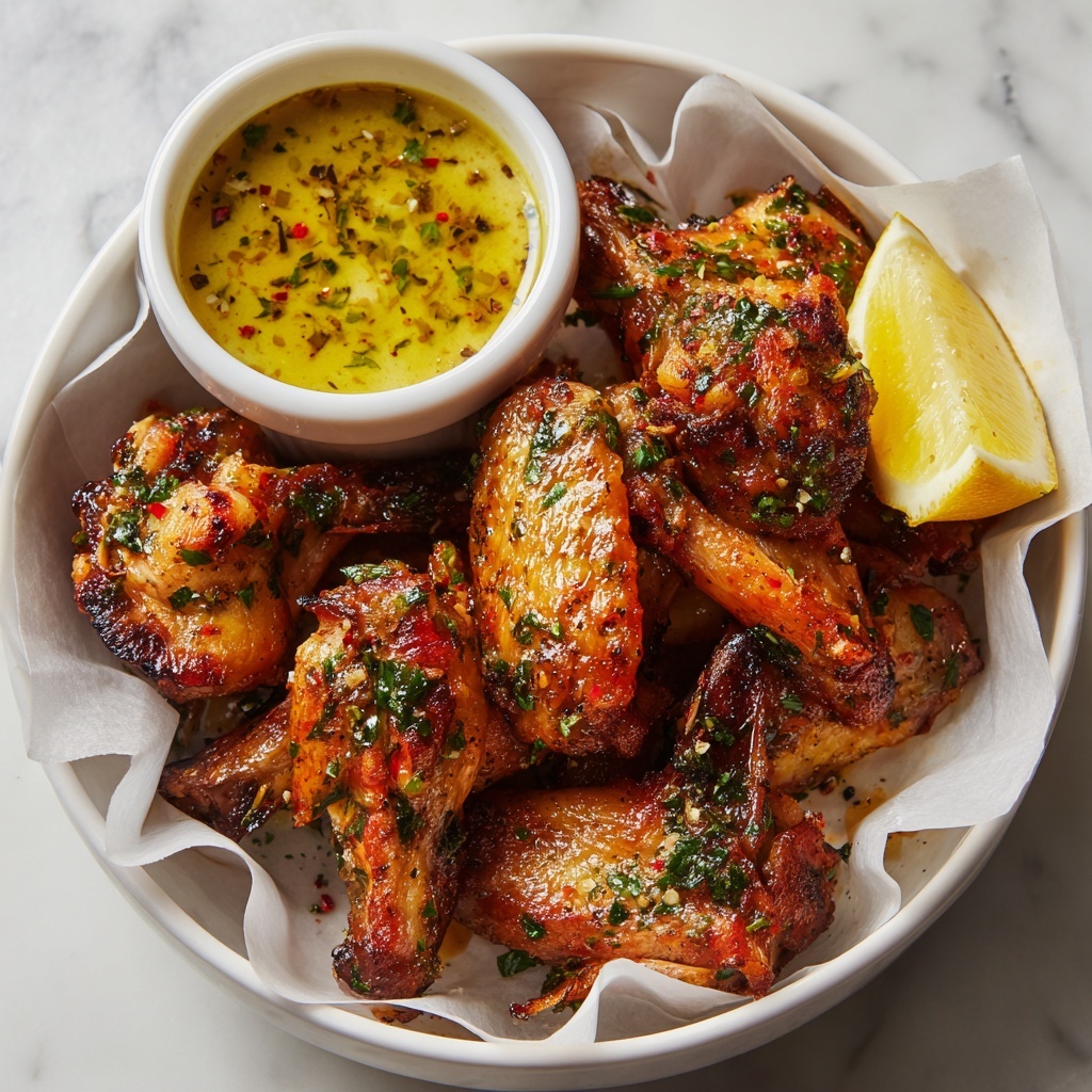 Honey Lemon Pepper Wings Recipe - Recipe Image