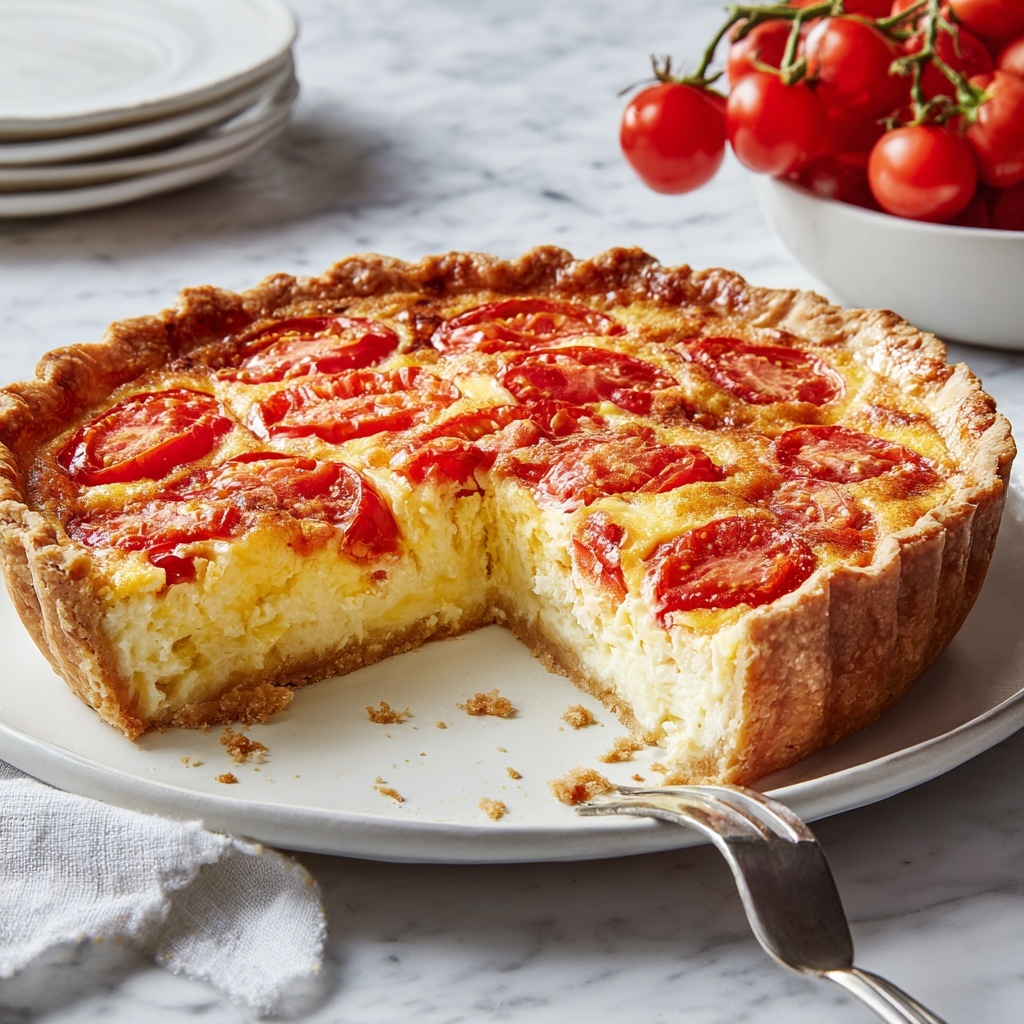 Tomato Crescent Roll Pie Recipe - Recipe Image