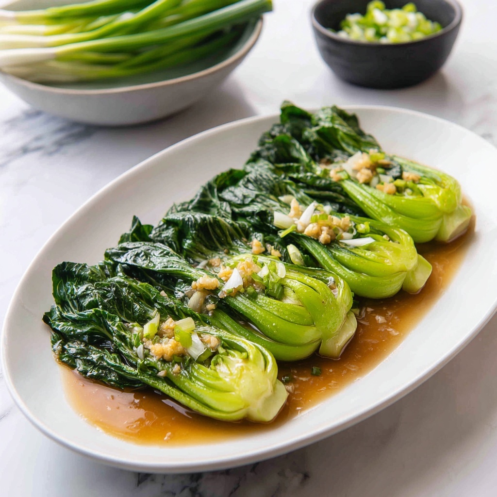 Garlic Sauce Choy Sum: A Delicious, Easy Side Delight Recipe - Recipe Image