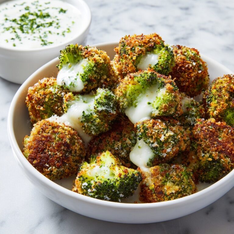Crispy Air Fryer Broccoli Cheddar Poppers Recipe
