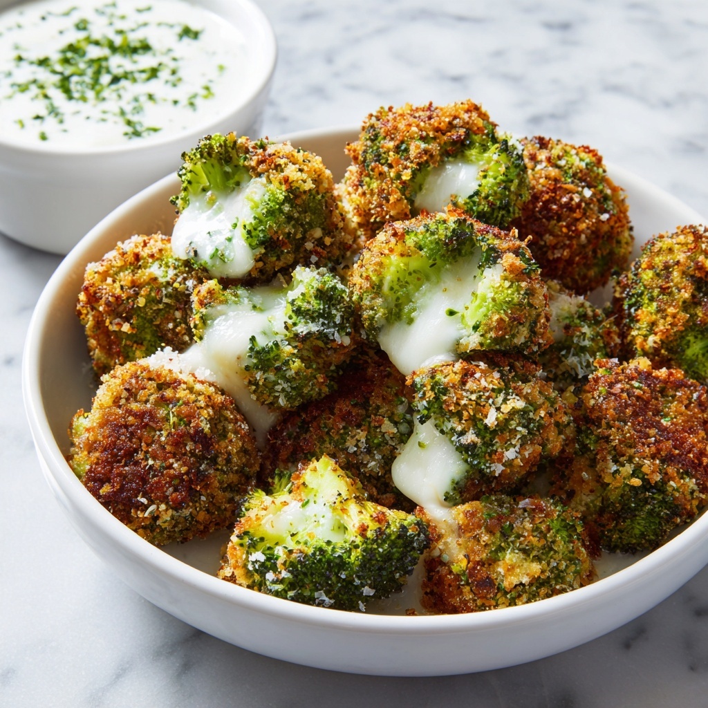 Crispy Air Fryer Broccoli Cheddar Poppers Recipe - Recipe Image