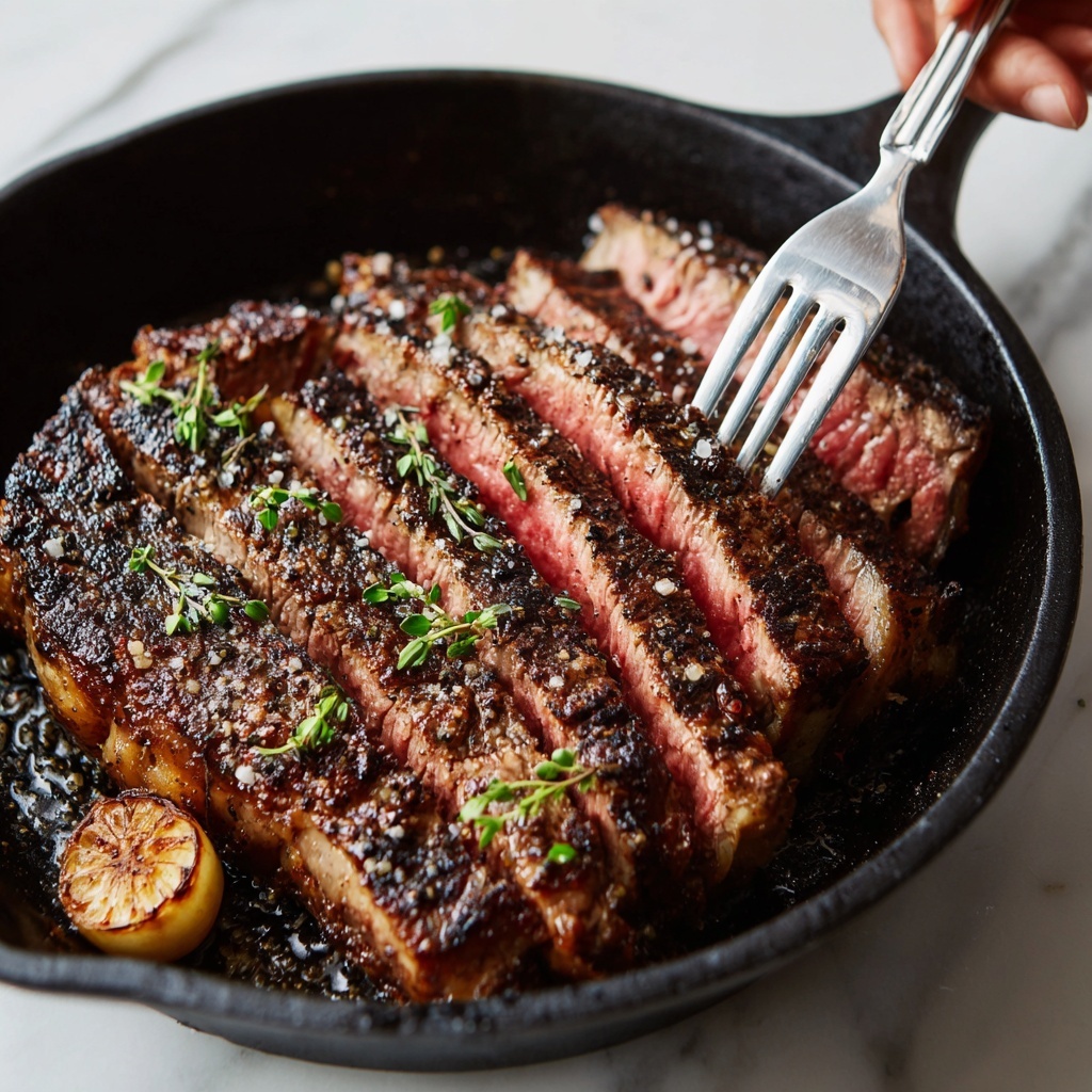 Savory Oven Baked Steak That Melts in Your Mouth Recipe - Recipe Image