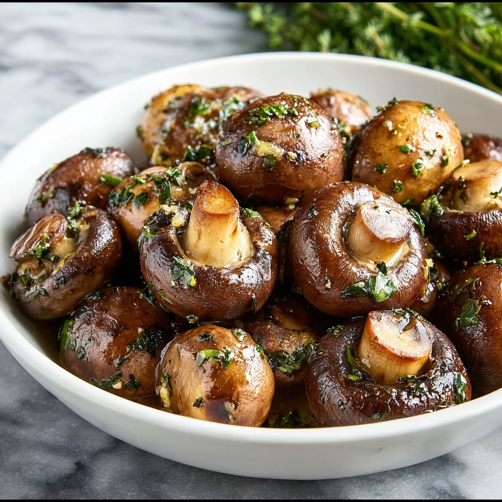 Savory Roasted Mushrooms with Garlic, Balsamic, and Thyme Recipe - Recipe Image