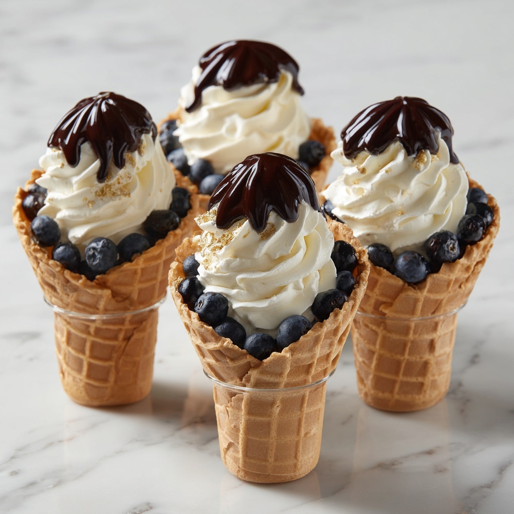 Deliciously Easy Cannoli Cones Recipe - Recipe Image
