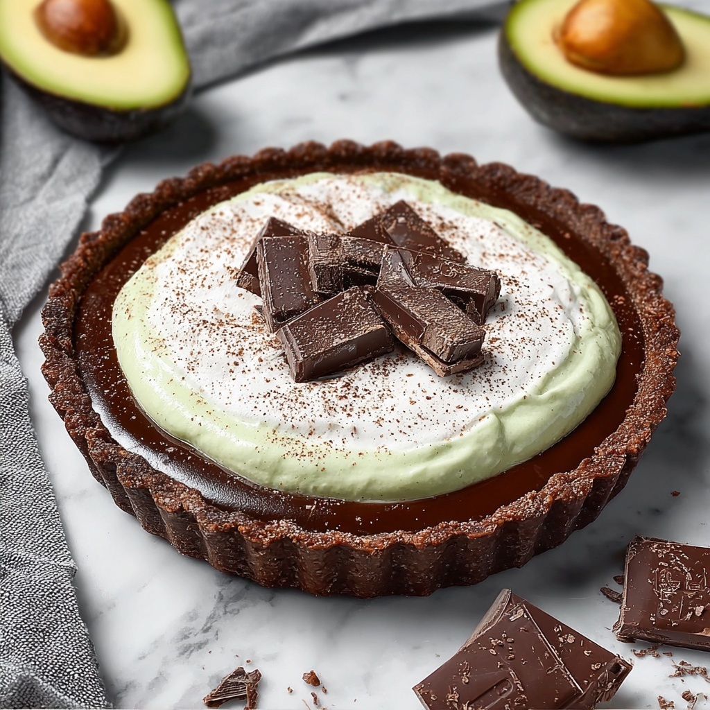 Decadent Chocolate Avocado Pie That’s Guilt-Free Goodness Recipe - Recipe Image