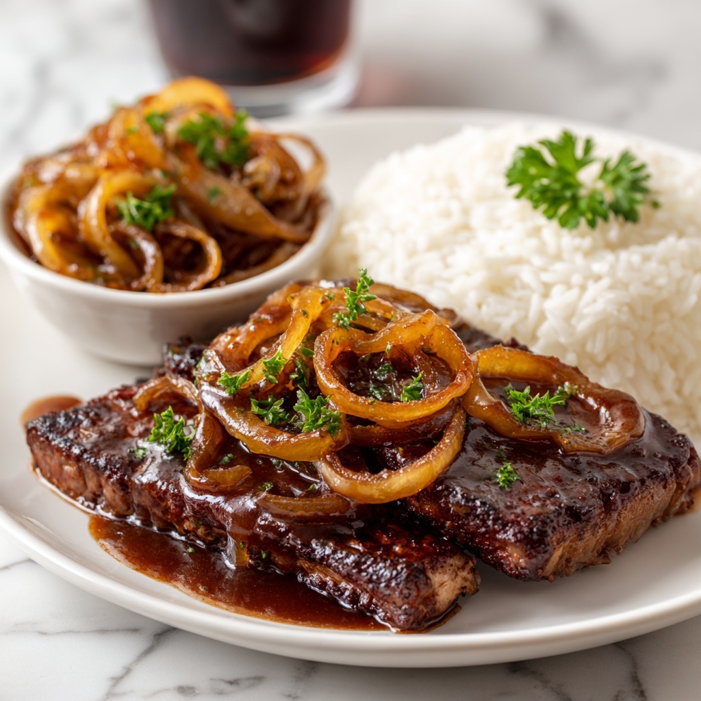Savory Bistec Encebollado: A Flavorful Twist on Tradition Recipe - Recipe Image