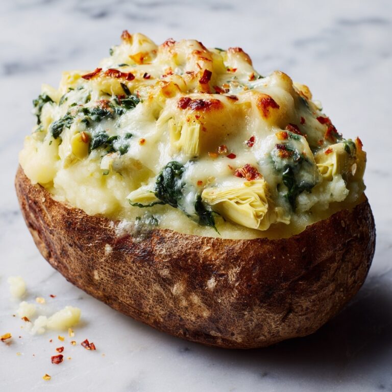 Spinach Artichoke Twice Baked Potatoes Recipe