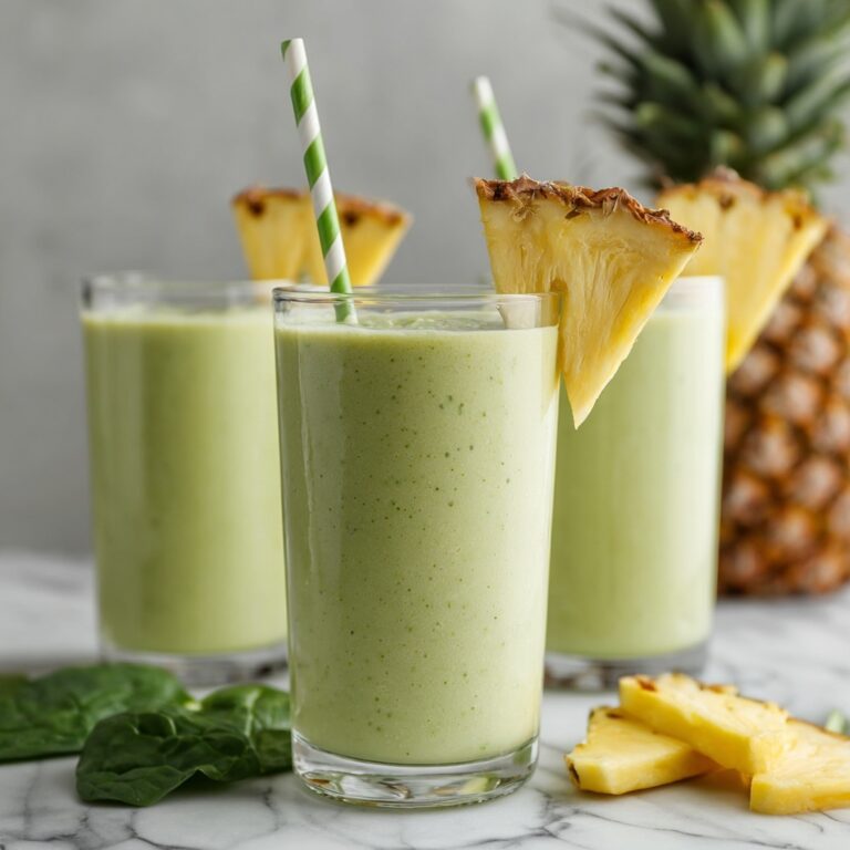 Delicious Pineapple Green Smoothie for a Refreshing Boost Recipe