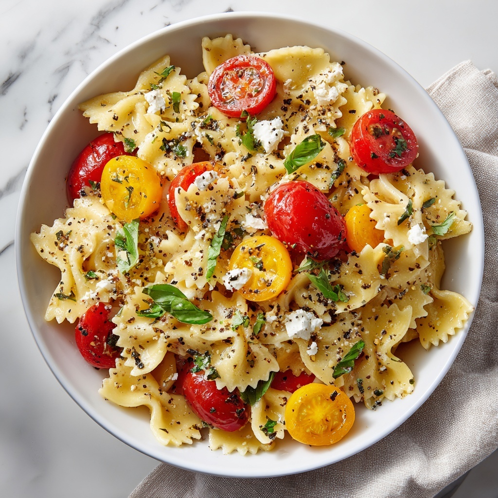 Delicious Bruschetta Pasta Salad for Quick Summer Meals Recipe - Recipe Image