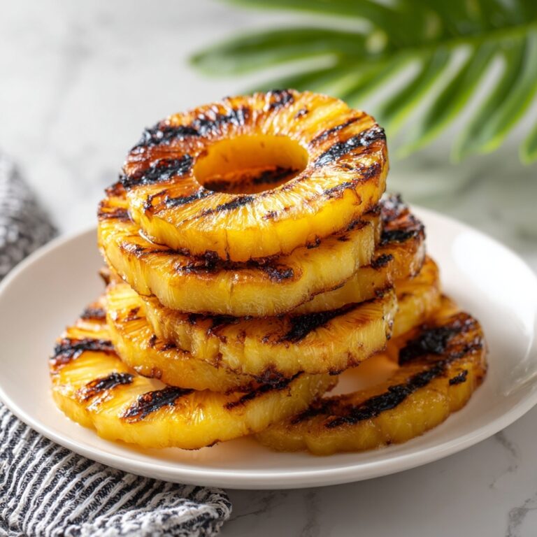 Grilled Pineapple Bliss with Caramelized Brown Sugar Delight Recipe