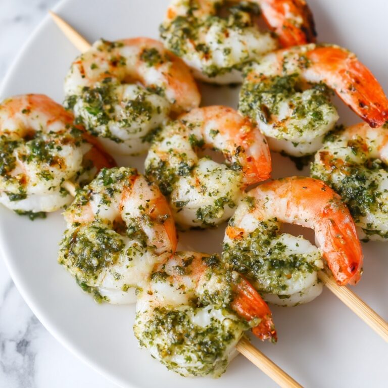 Savory Pesto Grilled Shrimp Recipe