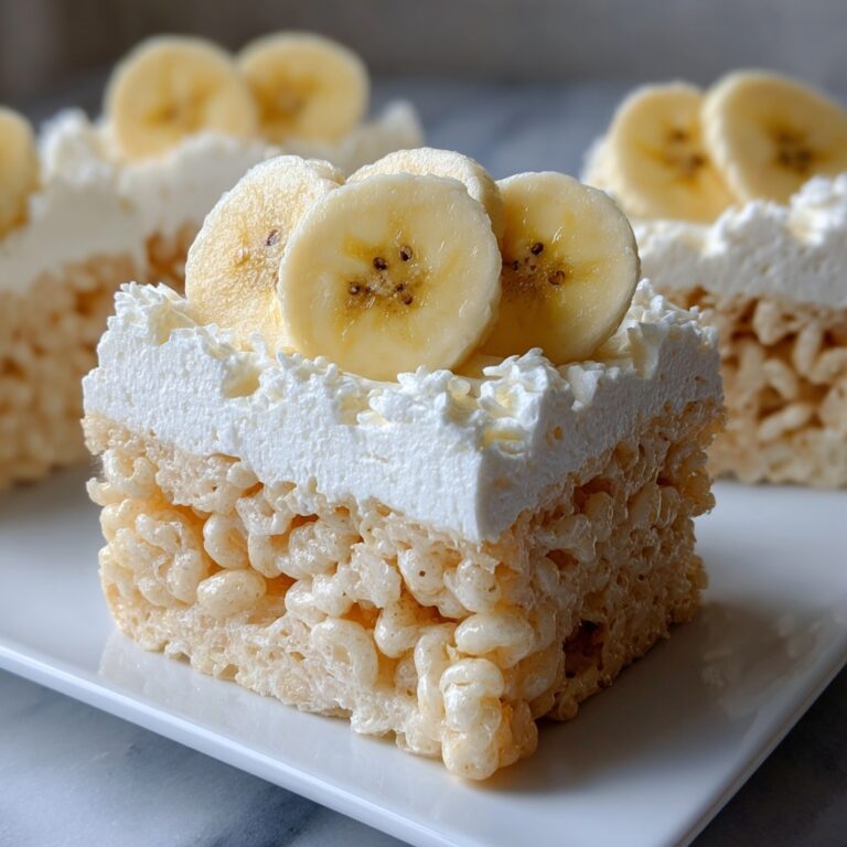 Banana Pudding Rice Krispie Treats: Easy No-Bake Joy Recipe