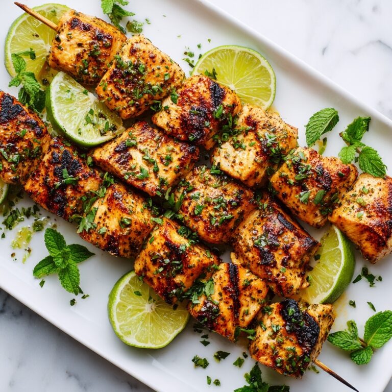 Zesty Key Lime Grilled Chicken Taco Skewers Recipe