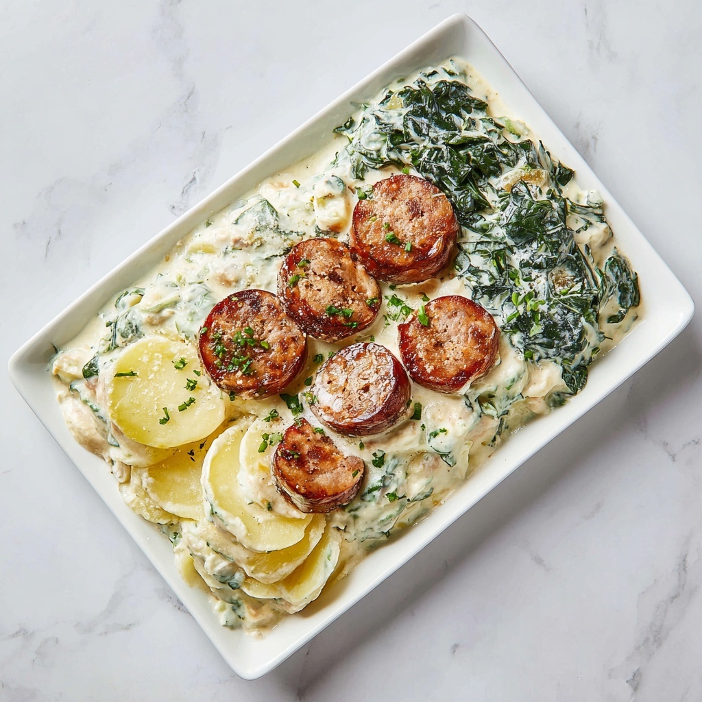 Hearty Dutch Stamppot with Kale and Smoked Sausage Recipe - Recipe Image