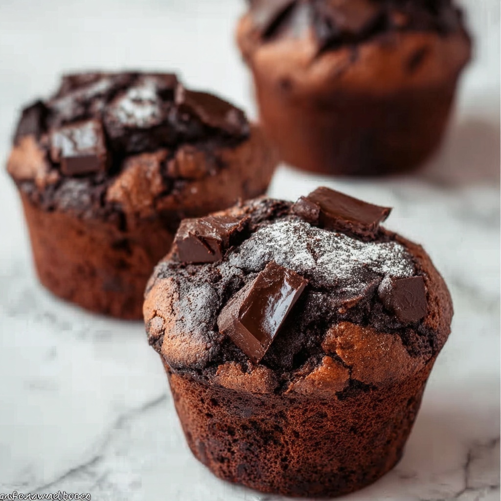 Chocolate Brownie Muffin Recipe - Recipe Image