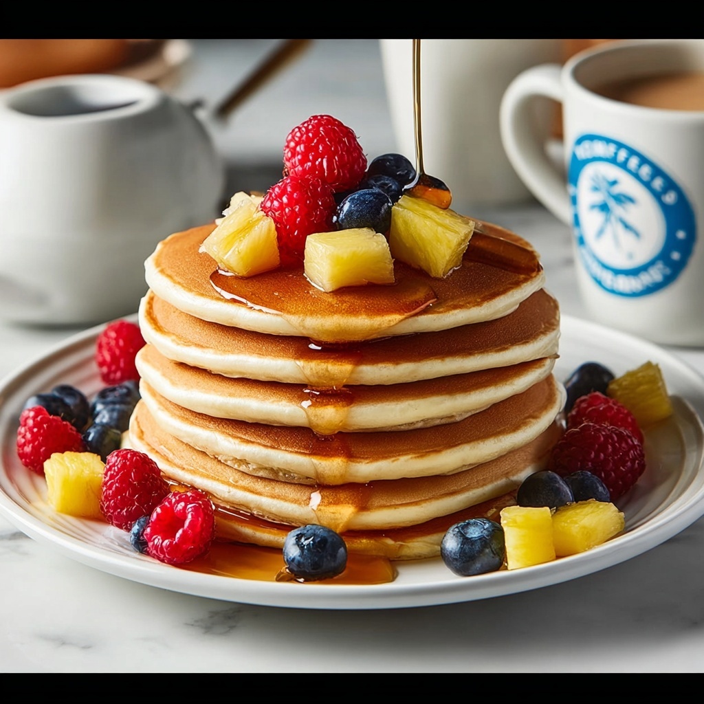 Easy and Fluffy Copycat Perkins Pancakes Recipe - Recipe Image