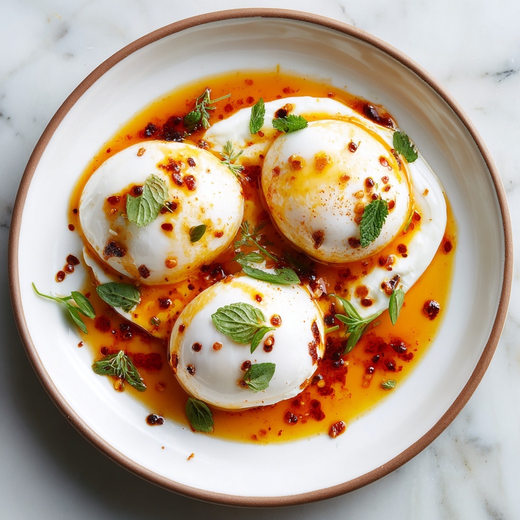Turkish Eggs (Cilbir) Recipe - Recipe Image