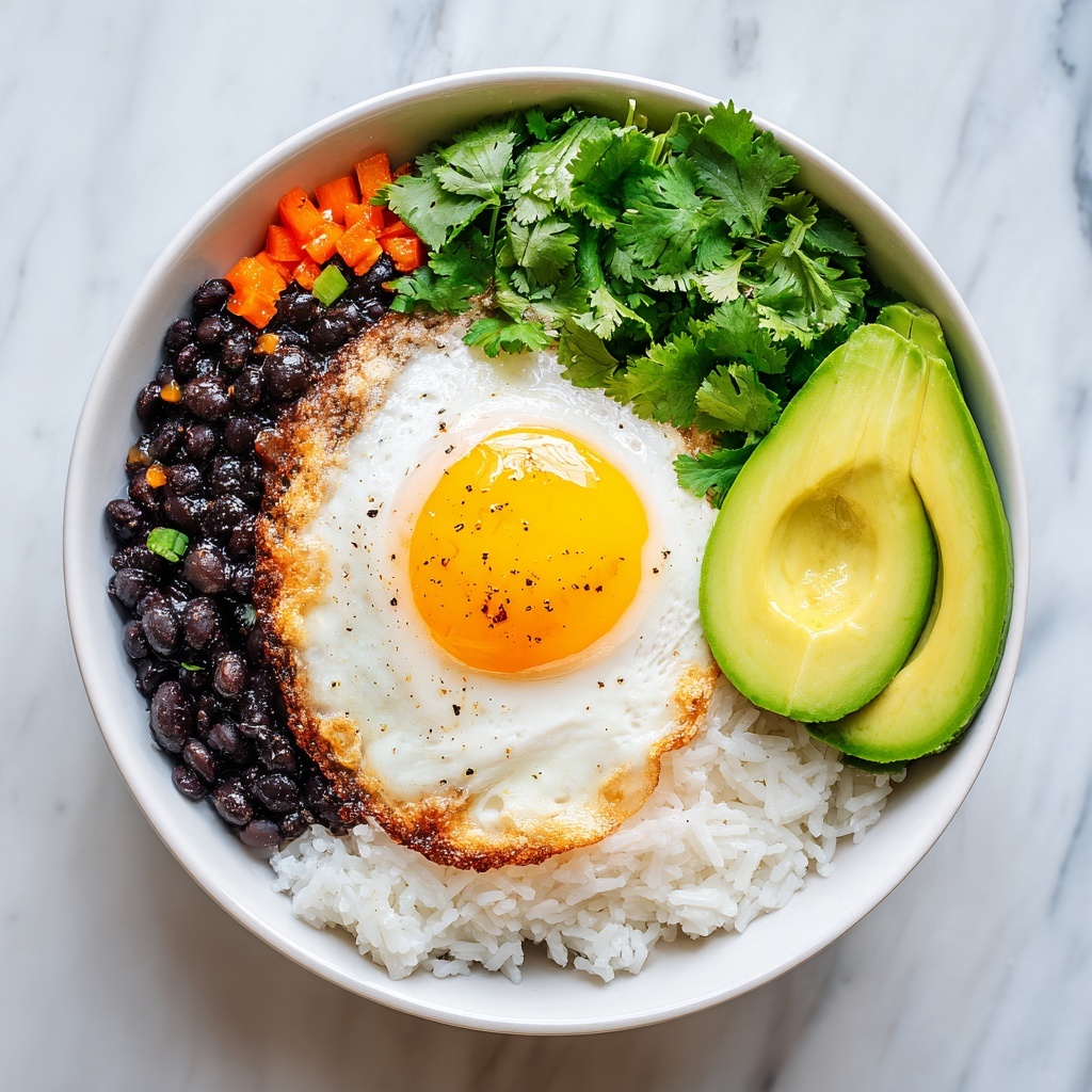 Costa Rican Rice and Beans with Fried Egg Recipe - Recipe Image