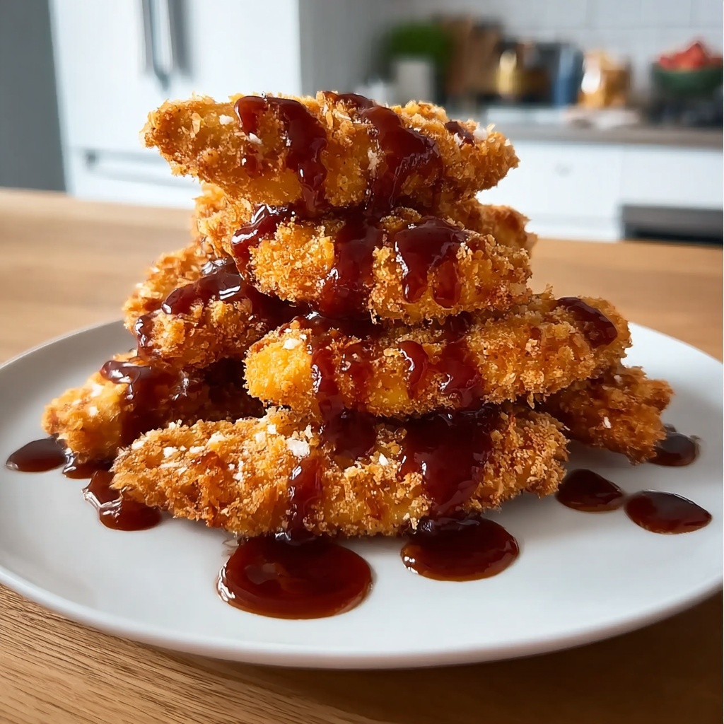 Baked Crunchy Hot Honey Chicken Recipe - Recipe Image