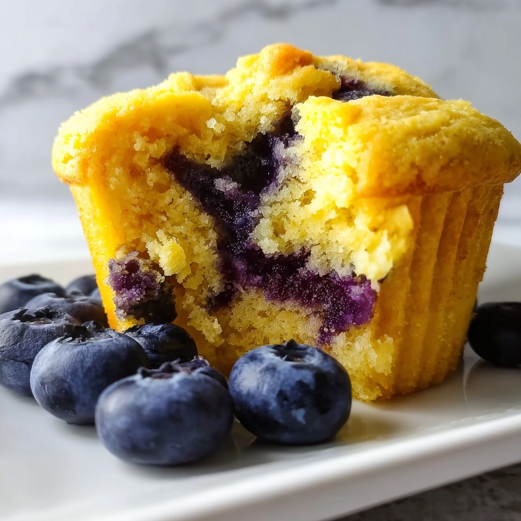 Lemon Blueberry Muffins Recipe - Recipe Image