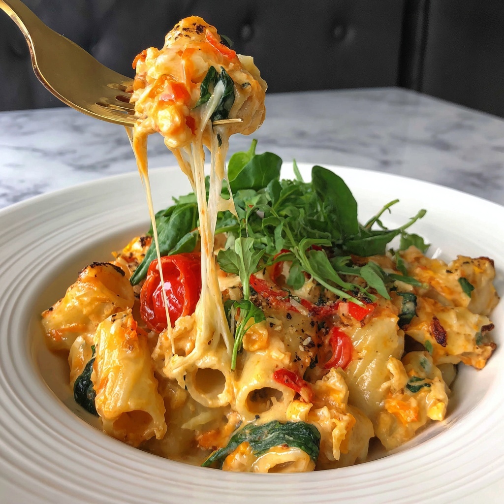 Creamy Tomato Garlic Pasta Recipe - Recipe Image