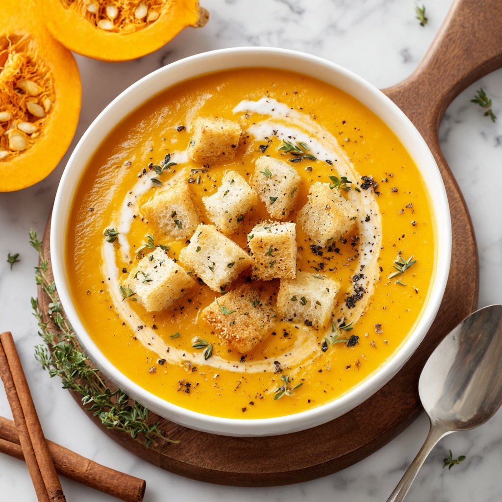 Roasted Butternut Squash Soup with Coconut Milk and Warm Spices Recipe - Recipe Image