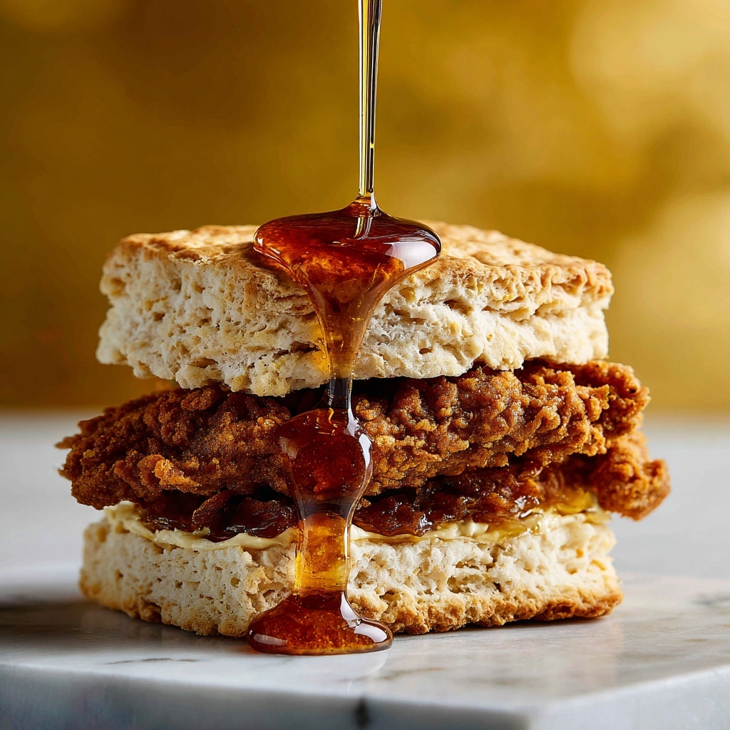 Hot Honey Chicken Biscuits Recipe - Recipe Image
