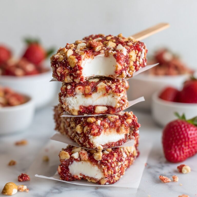 Vegan Strawberry Shortcake Ice Cream Bars Recipe