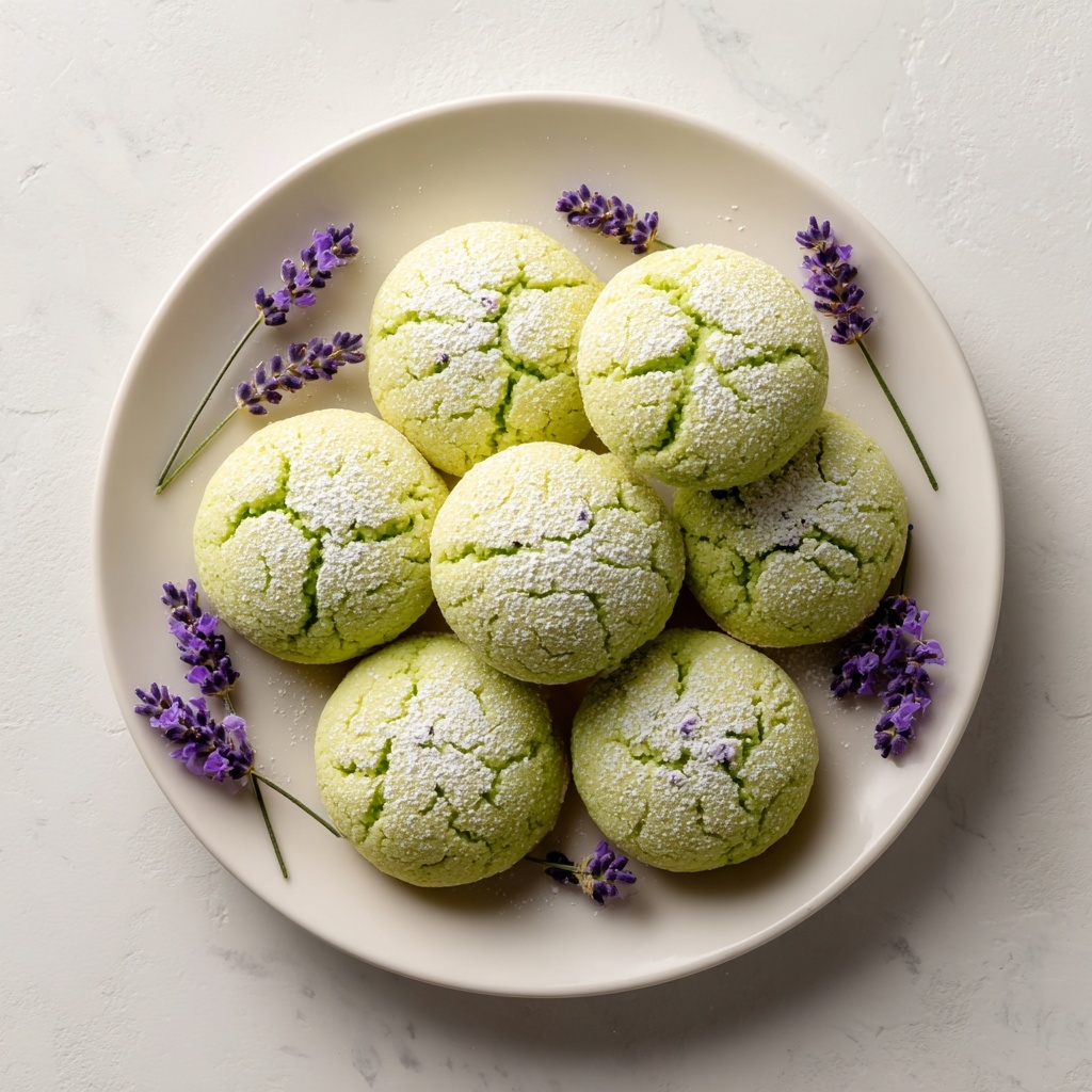 Perfect Matcha Lavender Sugar Cookies Recipe - Recipe Image