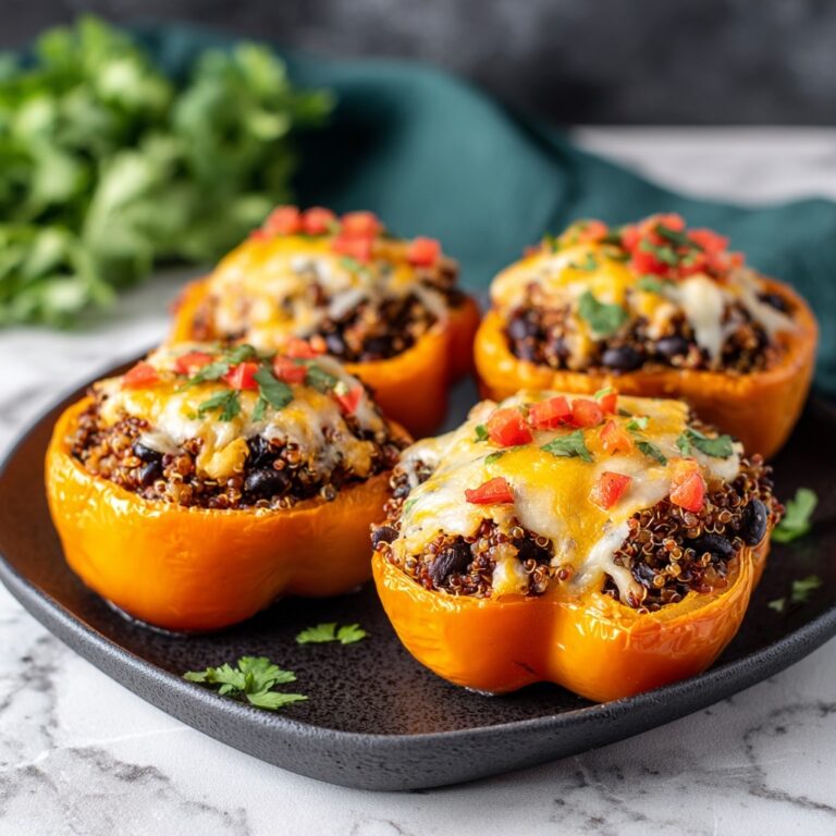 Quinoa and Black Bean Stuffed Peppers Recipe