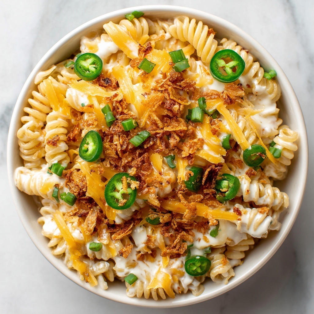 Cheesy Jalapeño Popper Pasta Salad Recipe - Recipe Image