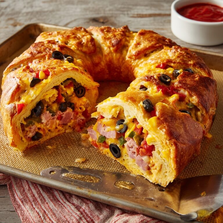 Supreme Pizza Crescent Ring Recipe