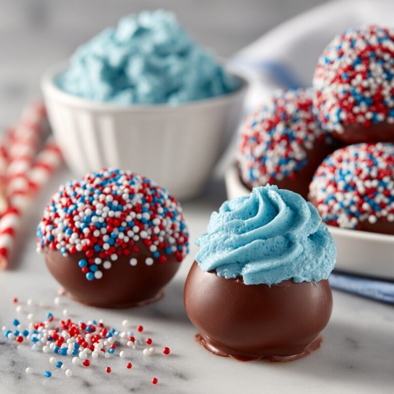 Patriotic Chocolate Cake Balls Recipe