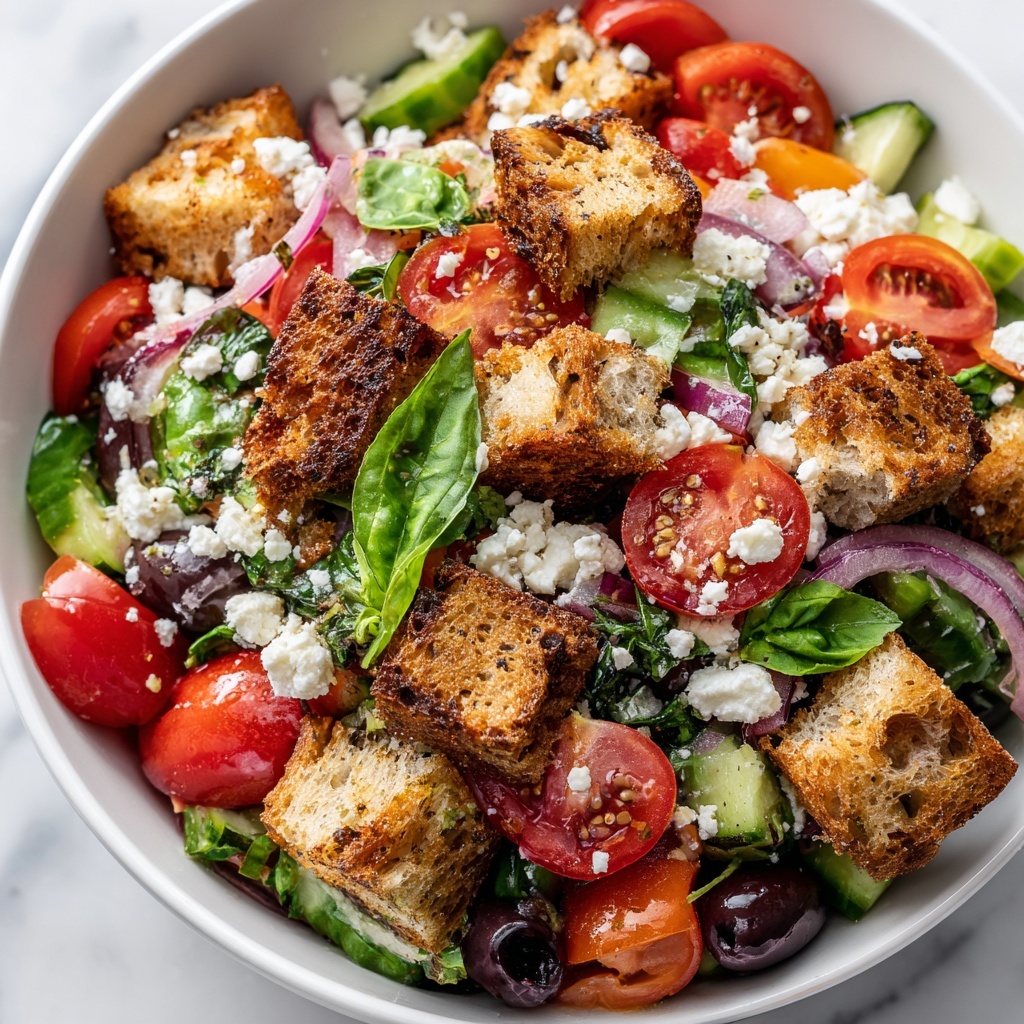 Bright and Zesty Panzanella Bread Salad for Summer Bliss Recipe - Recipe Image