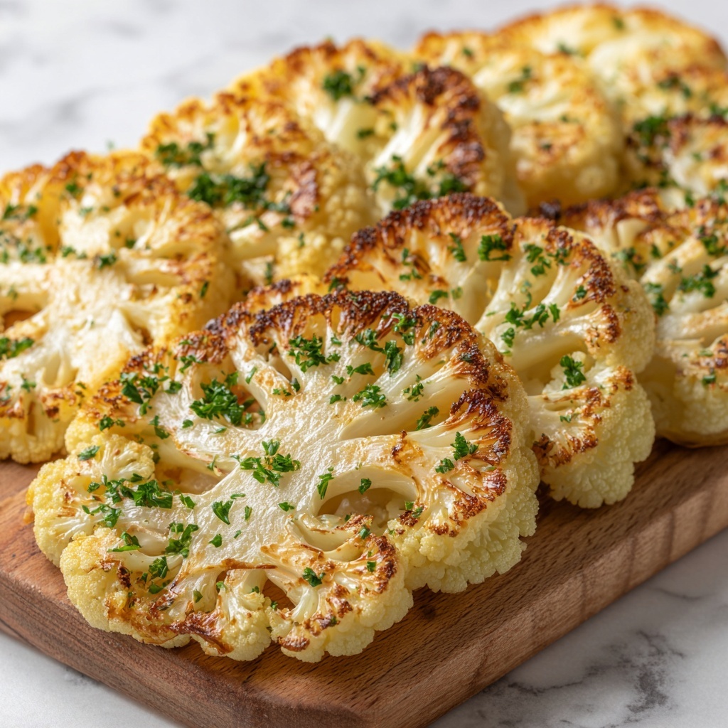 Cheesy Cauliflower Steaks Recipe - Recipe Image