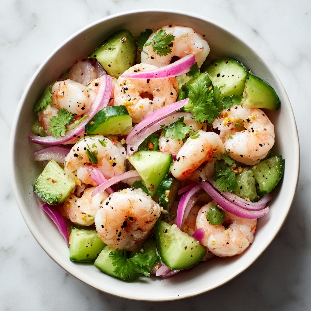 Cucumber Shrimp Salad: A Refreshing 5-Minute Delight Recipe - Recipe Image