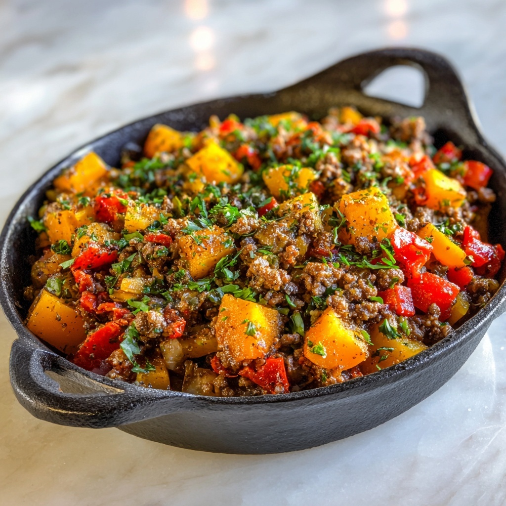 Ground Turkey and Sweet Potato Skillet Delight Recipe - Recipe Image