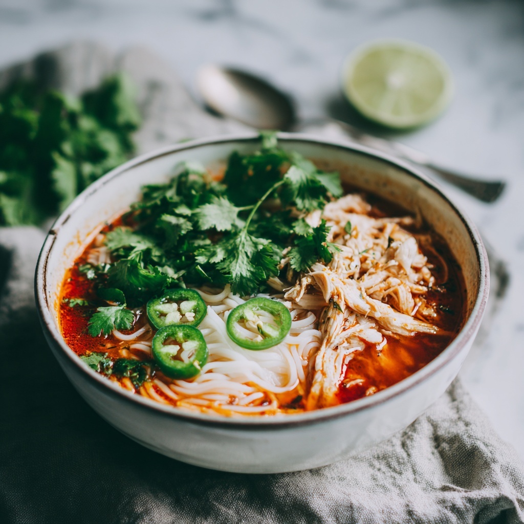 Spicy Chicken Soup Recipe - Recipe Image