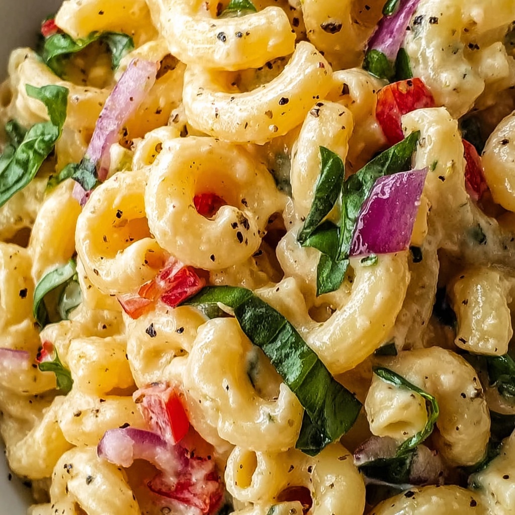 Creamy Vegan Macaroni Salad That's Deliciously Refreshing Recipe - Recipe Image