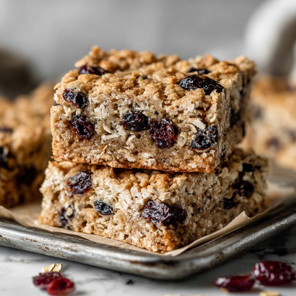 Oatmeal Raisin Cookie Bars Recipe - Recipe Image