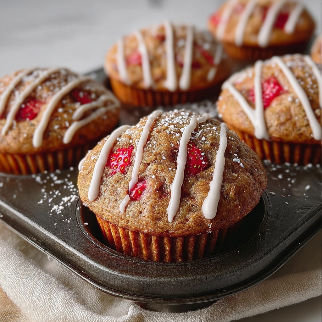Strawberry Yogurt Muffins Recipe - Recipe Image