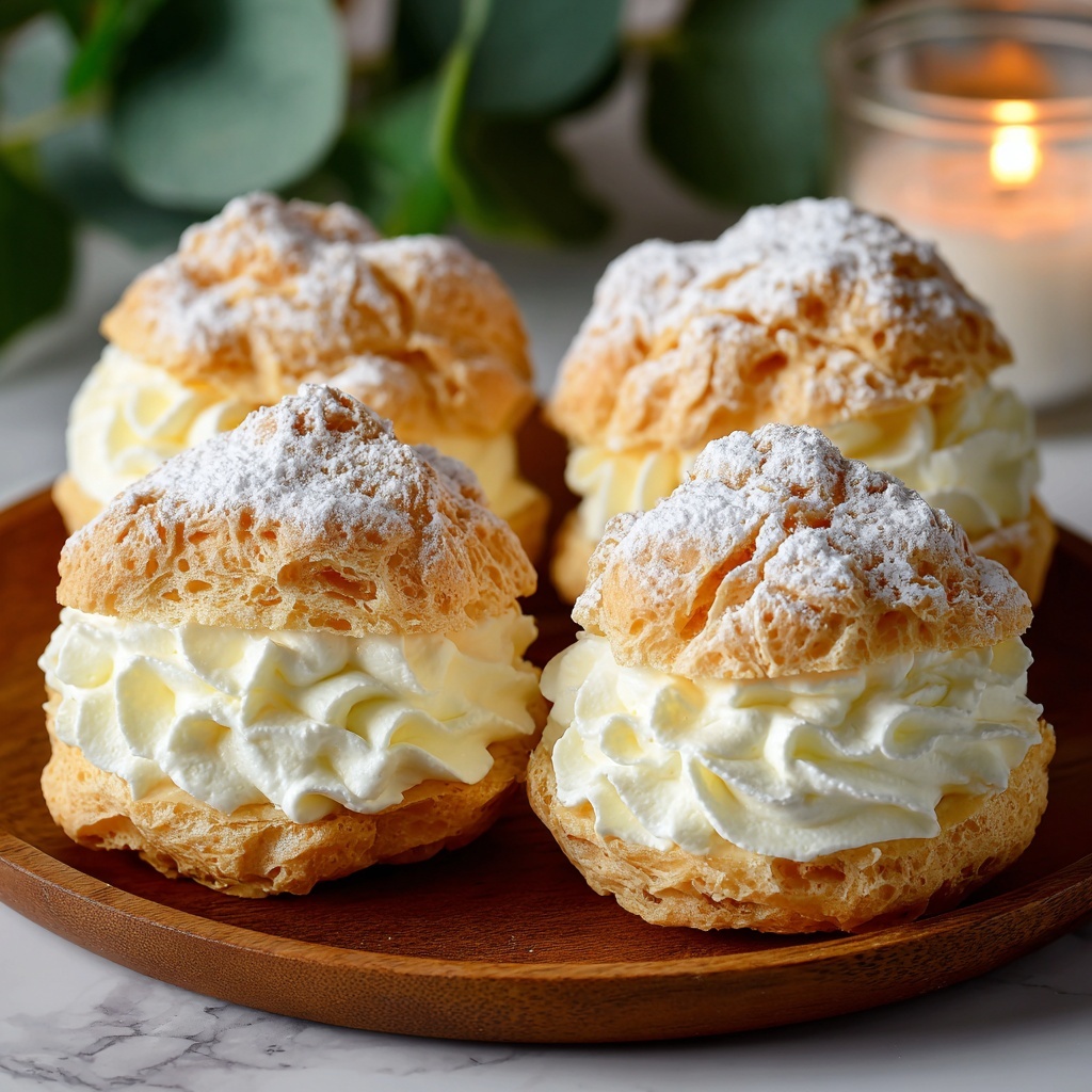 Luscious Passionfruit Cream Puffs Recipe - Recipe Image