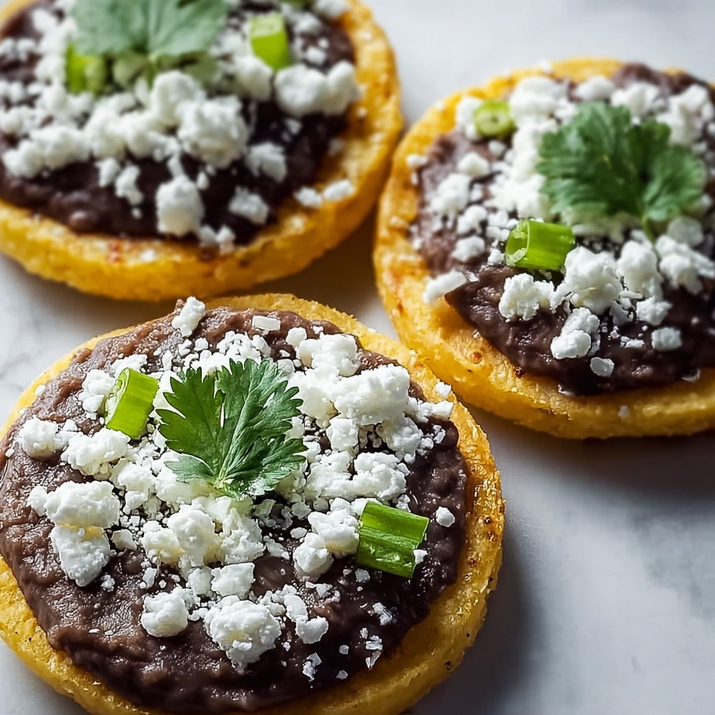 Sopes with Refried Beans and Cheese Recipe - Recipe Image