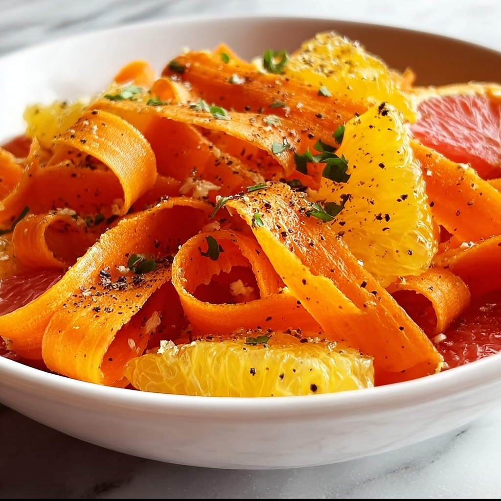 Maple Citrus Carrot Ribbon Salad Recipe - Recipe Image