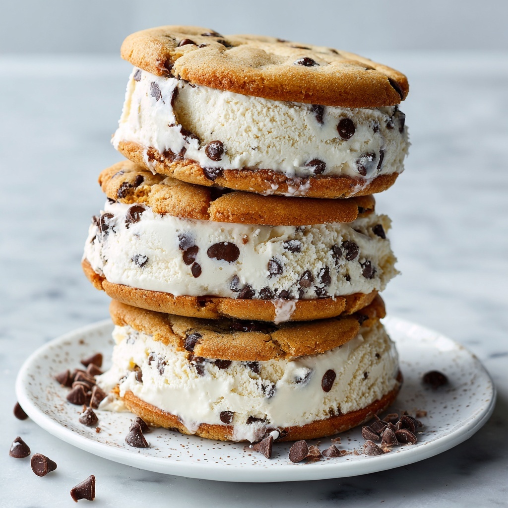 Cookie Ice Cream Sandwiches (Homemade Chipwich) Recipe - Recipe Image