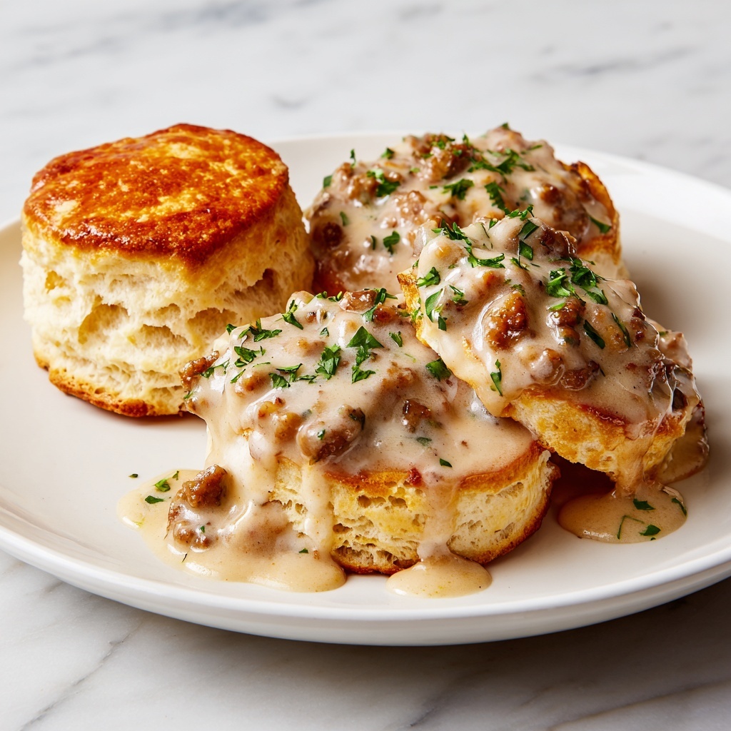Biscuits and Sausage Gravy Recipe - Recipe Image