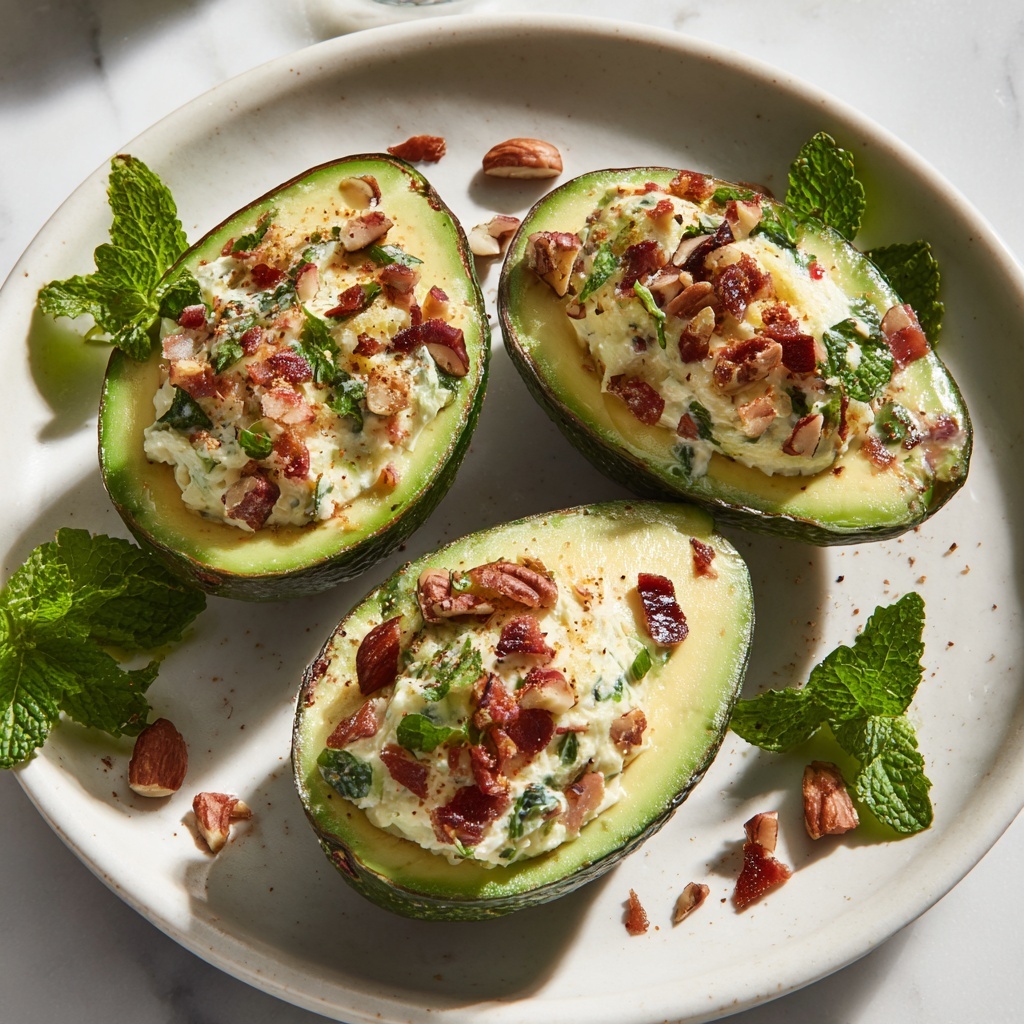 Crab Salad Stuffed Avocados Recipe - Recipe Image