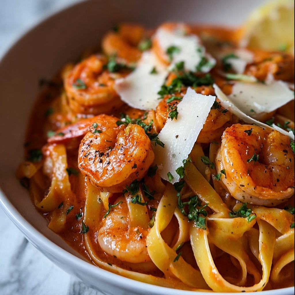 Garlicky Calabrian Chili Pasta with Shrimp Recipe - Recipe Image