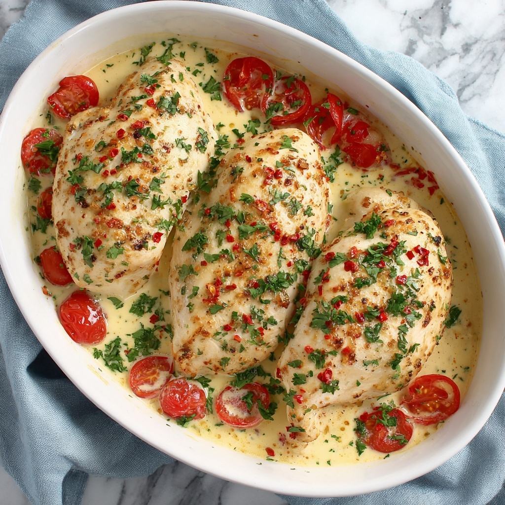 Baked Tuscan Chicken Breasts Recipe - Recipe Image