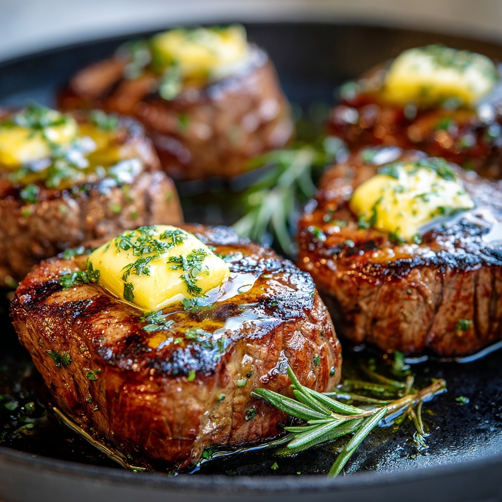 Perfect Pan-Seared Steak with Garlic Butter Recipe - Recipe Image